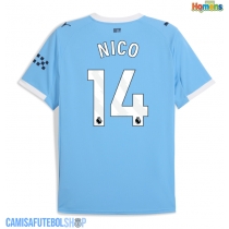 Camisa de time de futebol Manchester City Nico Gonzalez #14 Replicas 1º Equipamento 2025-26 Manga Curta